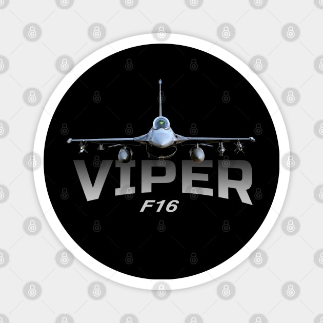 F-16 Viper Fighting Falcon Jet Fighters Magnet by Jose Luiz Filho